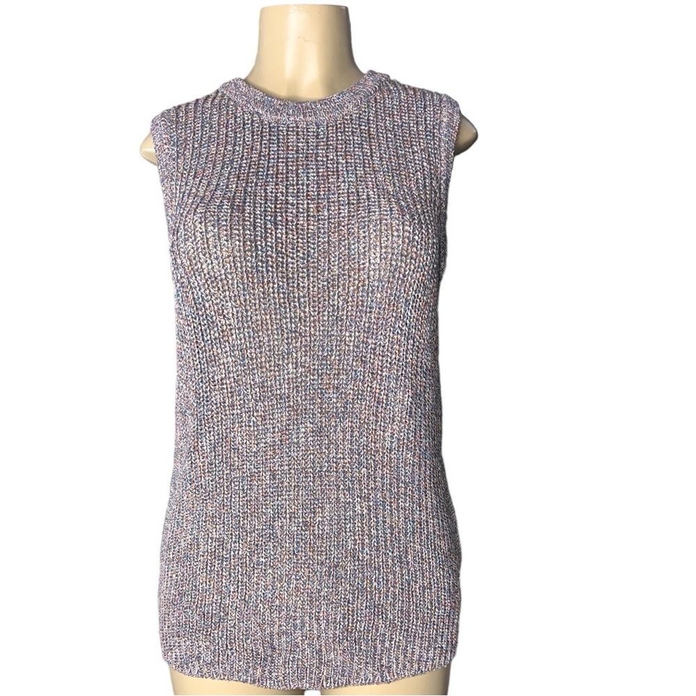 Ella Moss Muti color knit Sleeveless Sweater
